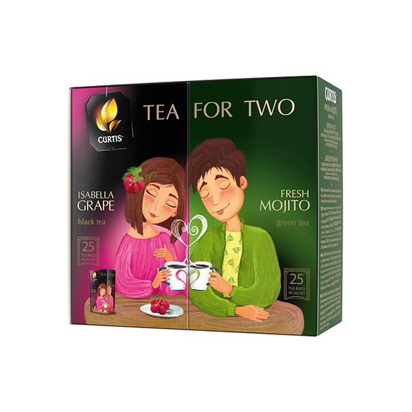 Kolekce čajů Curtis Tea for Two (2x25 sáčků) | Rozvoz květin Plzeň